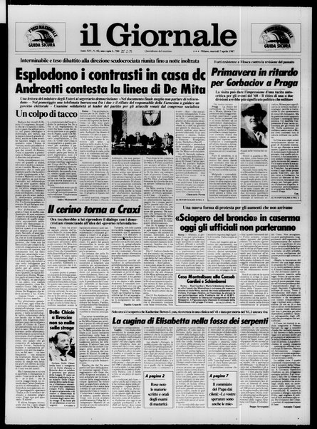 Il giornale : quotidiano del mattino